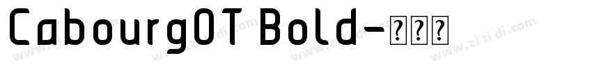 CabourgOT Bold字体转换